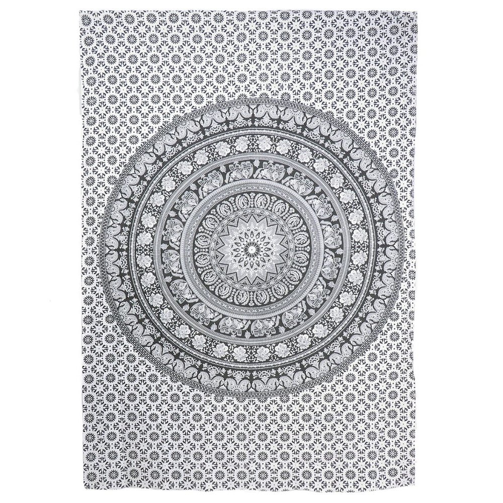 Oussum Elephant Print Tapestry Blankets for Beach - Picture 2 of 2